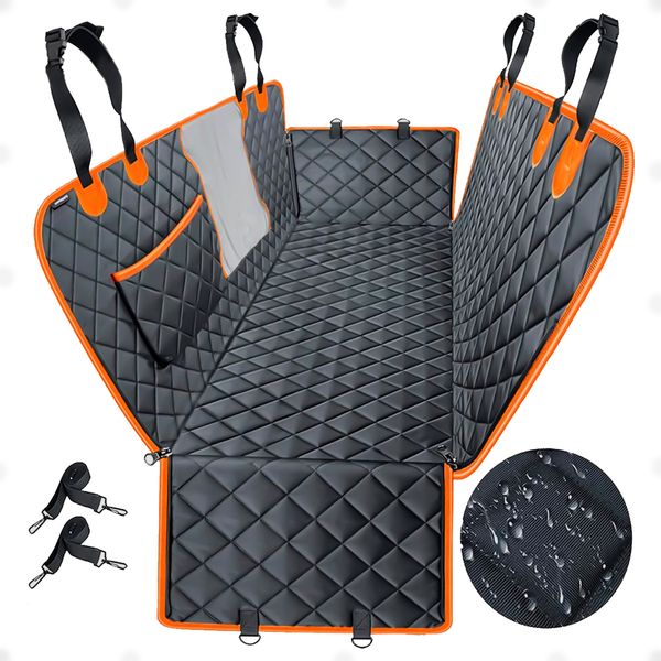 Capa Pet Veicular Impermeável com Cinto de Segurança | Proteção Total para Carros, Ideal para Viagens com Pets